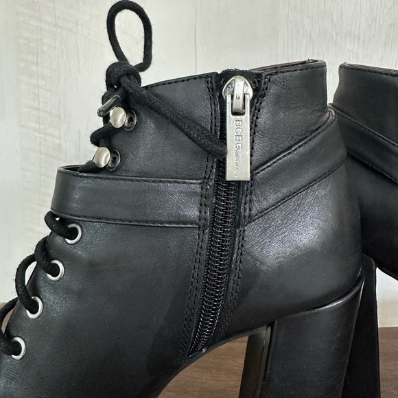 BCBG Lace Up Heel Ankle Boots - Picture 5 of 10